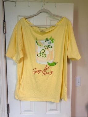 Spicy but Nice-y Yellow Short Sleeve Tee